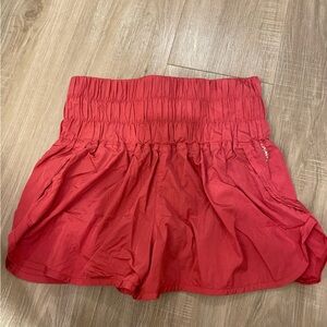 Red/Pink Free People Movement Shorts